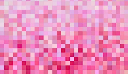 Abstract pixelated pattern of soft pinks and purples.  A grid of squares creates a colorful, textured effect
