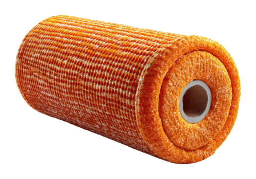 Action with roller brush home workshop diy project isolated on transparent background