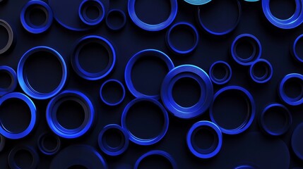Blue neon brick textures with circular patterns are a popular choice for adding a futuristic touch to modern design and decoration