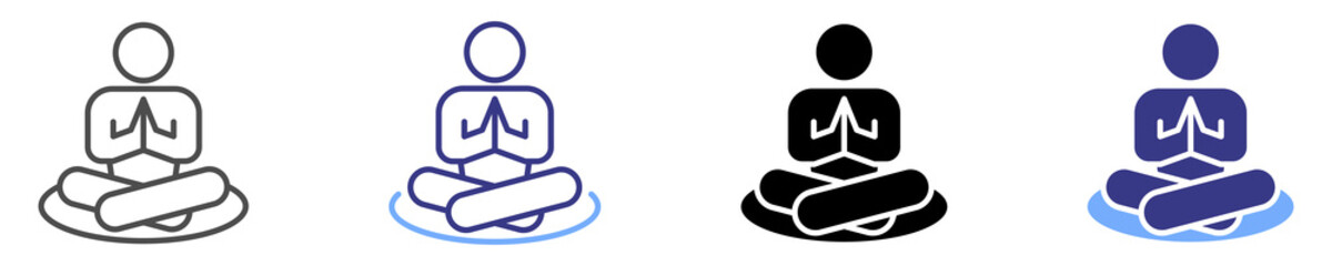 Yoga Icon Sheet Multiple Stye 