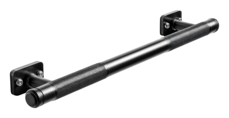 Gym action grip bar installation guide home workout equipment isolated on transparent background