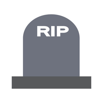 Gray gravestone with "RIP"