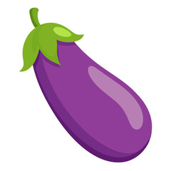vector illustration of a eggplant