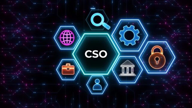 Business, Technology, Internet and network concept. CSO.