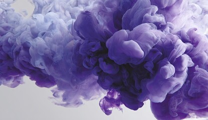 Fototapeta premium Abstract swirls of vibrant purple and blue ink (1)