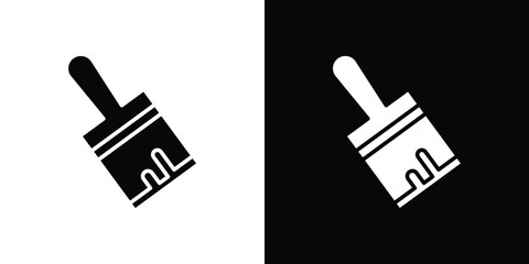 Paint brush icon flat design. Eps 10