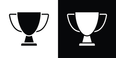 Trophy icon flat design. Eps 10