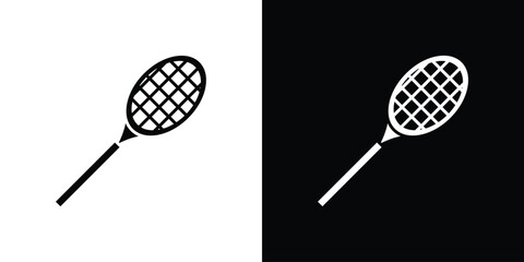 Racquet icon flat design. Eps 10