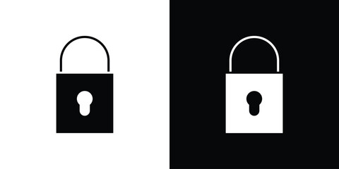 Lock icon flat design. Eps 10