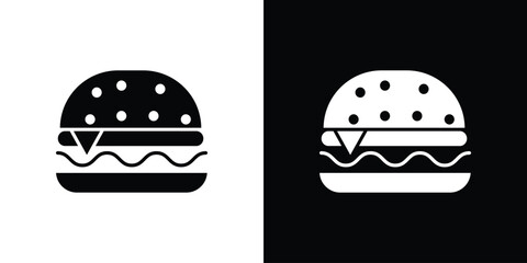 Hamburger icon flat design. Eps 10