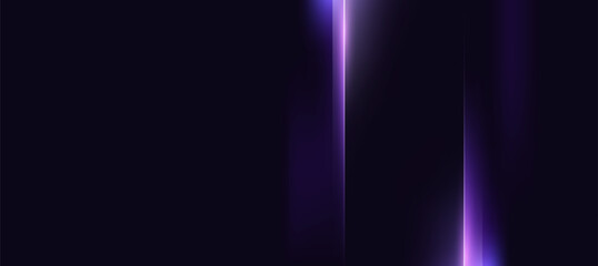  Abstract Purple Neon Light On Dark Background With Futuristic Vertical Glow