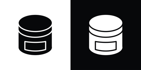 Cream icon flat design. Eps 10