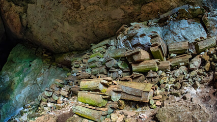 Lumiang cave in Sagada, Mountain Province, Philippines