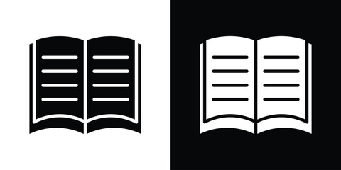 Book icon flat design. Eps 10