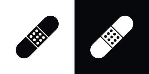 Band aid icon flat design. Eps 10