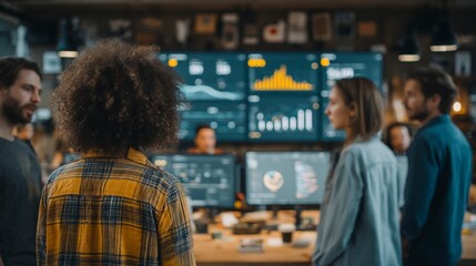 Diverse Team Collaborating in Digital Environment for Project Success