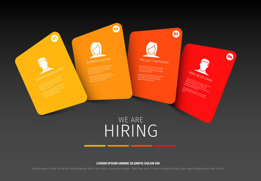 We Are Hiring: Company Careers and Job Recruitment Infographic