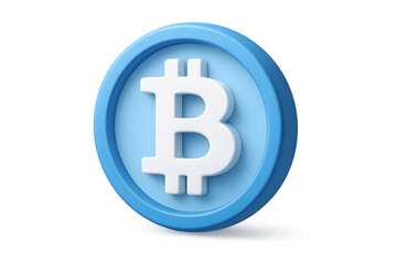 Obraz premium 3D Currency Icon, featuring the symbol inside a circular design, symbolizing digital finance and cryptocurrency