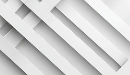 Abstract white geometric pattern.  Intersecting lines create a grid-like effect.  Light and shadow highlight the layered shapes