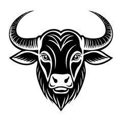 Fototapeta premium Bull head logo icon ai generated