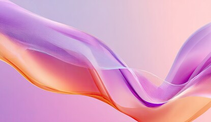 Abstract flowing forms in soft, pastel colors