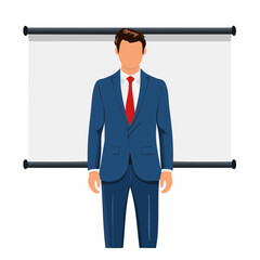 A vector illustration set of businessmen in various poses, facial expressions, and office scenes. Suitable for presentations, infographics, business materials, websites, and creative projects.