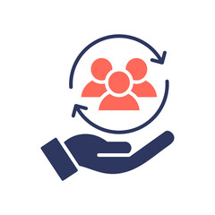 Diversity Inclusion glyph color icon