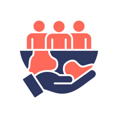 Social Impact glyph color icon