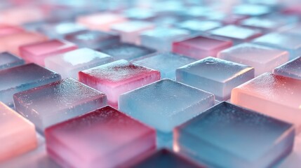 Pastel cubes pattern