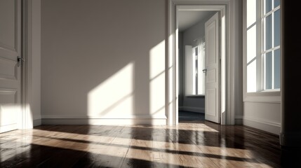 Obraz premium Empty room sunlight