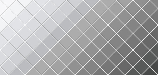 Silver ceramic tile wall texture background vector illustration