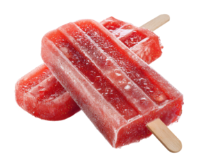Frozen popsicles bright summer treats for a refreshing kitchen vibe isolated on transparent background