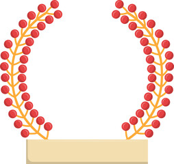 Red Berry Laurel Frame