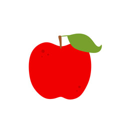 red apple vector illustration