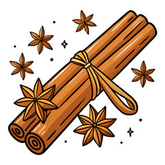 Cinnamon stock illustration