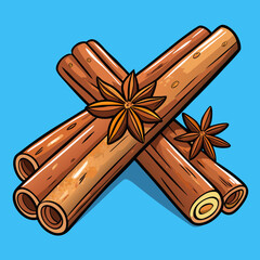 Cinnamon stock illustration