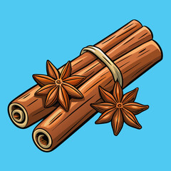 Cinnamon stock illustration