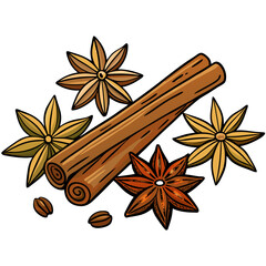 Cinnamon stock illustration