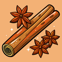 Cinnamon stock illustration