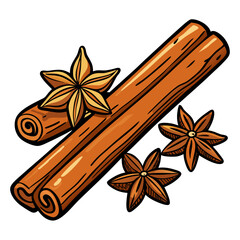 Cinnamon stock illustration