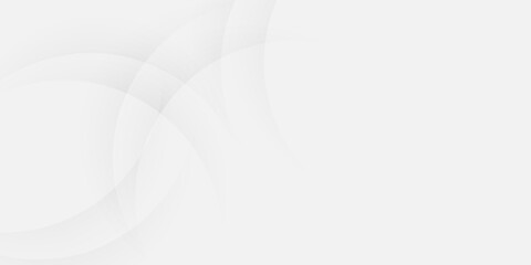 Abstract  white and gray color, modern design stripes background with geometric round shape. Vector illustration.