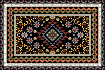 traditional turkish carpet art design 