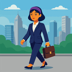Confident Woman in Business Suit for International Women's Day