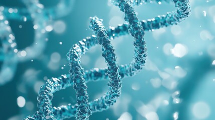 A DNA helix woven from mathematical formulas, entwining all known life within its spiral.