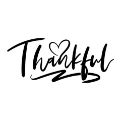 Obraz premium Thankful Svg