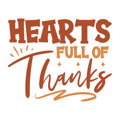 Hearts Full Of  Thanks Svg