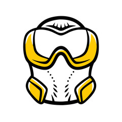 Protection Gear hand drawing icon for web and graphic design