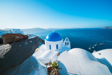 サントリーニのブルードーム