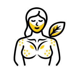 Skin Detox hand drawing icon for web and graphic design