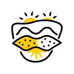 Skin Pigmentation Care hand drawing icon for web and graphic design